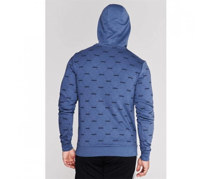 Фото - чоловіче худі Худі adidas Linear AOP Hood 94 Blue / Wht / Blk S