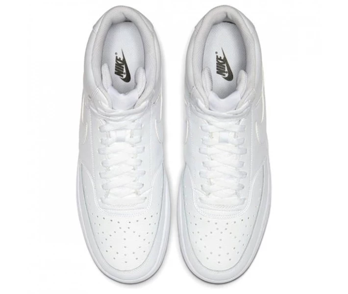 Фото - чоловічий кросівок Кросівки Nike Court Vision Mid Trainers Triple White 40.5