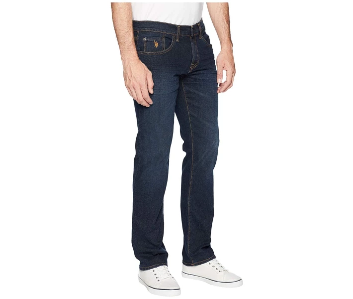 Фото - чоловічі джинси Джинси U.S. POLO ASSN. Slim Straight Stretch Denim Jeans in Blue Blue 33W 32L