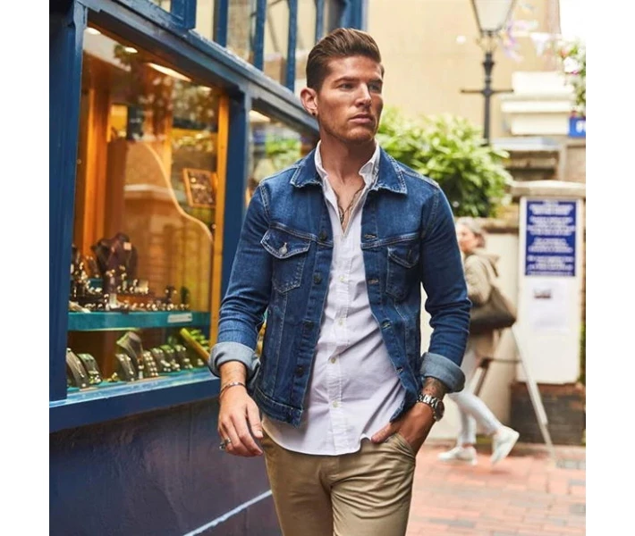 Фото - куртку мужскую Куртка Jack and Jones Alvin Denim Blue 001 M