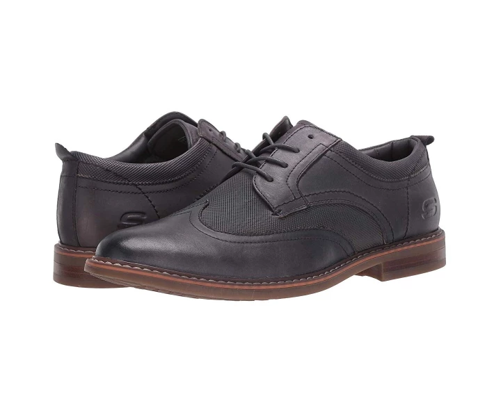 Фото - чоловічу туфлю Туфлі оксфорди Skechers Bregman - Modeso Charcoal 43
