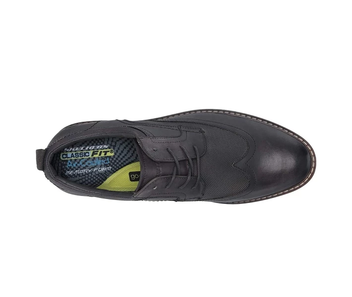 Фото - чоловічу туфлю Туфлі оксфорди Skechers Bregman - Modeso Charcoal 43