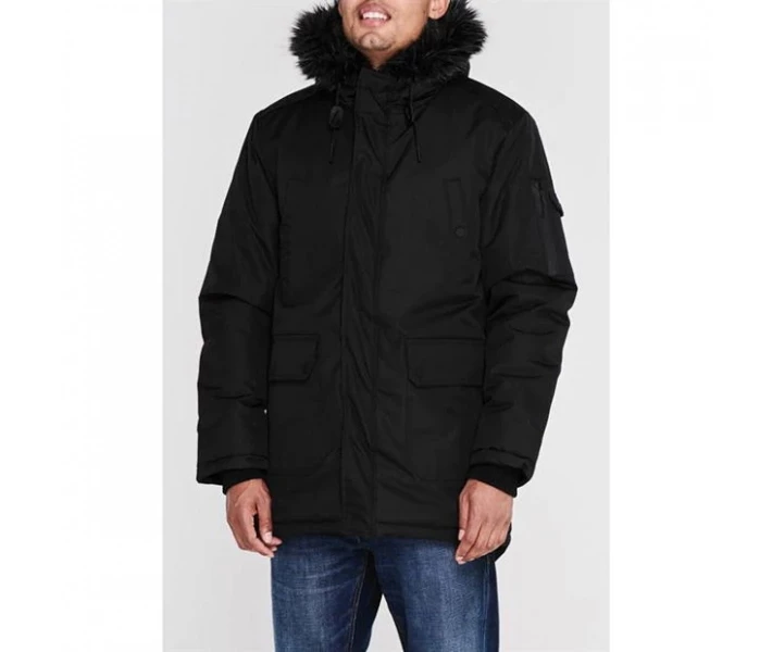 Фото - куртку мужскую Куртка Fabric Long Parka Black L