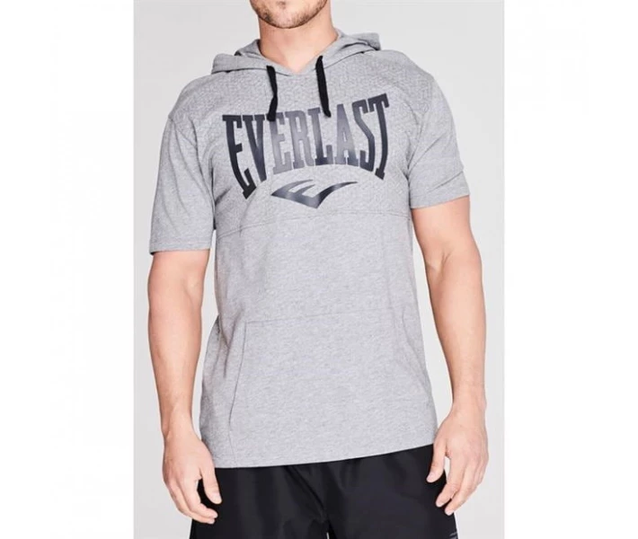 Фото - чоловічу футболку Футболка Everlast Hooded Grey Marl XXL