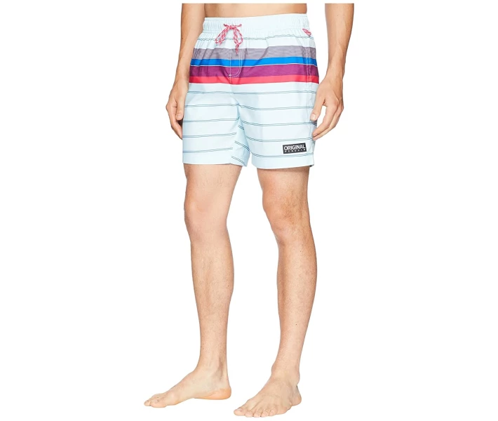 Фото - чоловічі шорти Шорти Original Penguin Engineered Stripe Elastic Blue XXL
