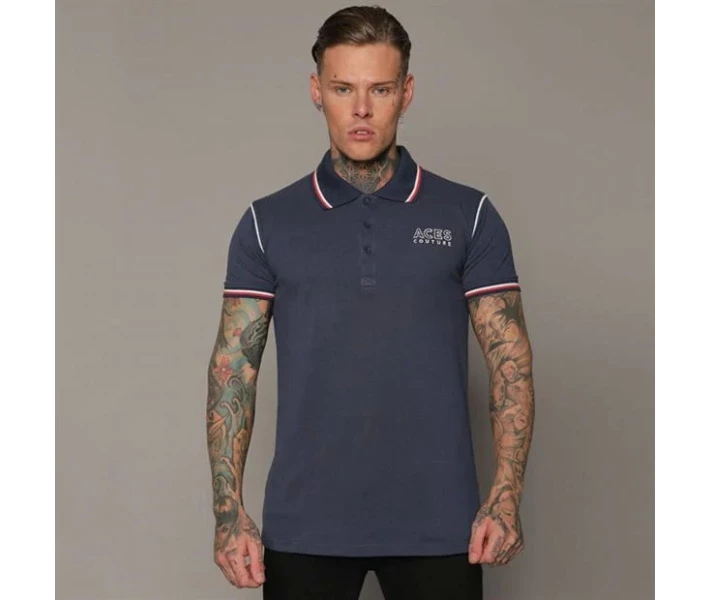 Фото - чоловіче поло Поло Aces Couture Statement Navy S