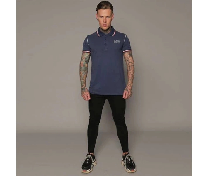 Фото - чоловіче поло Поло Aces Couture Statement Navy M