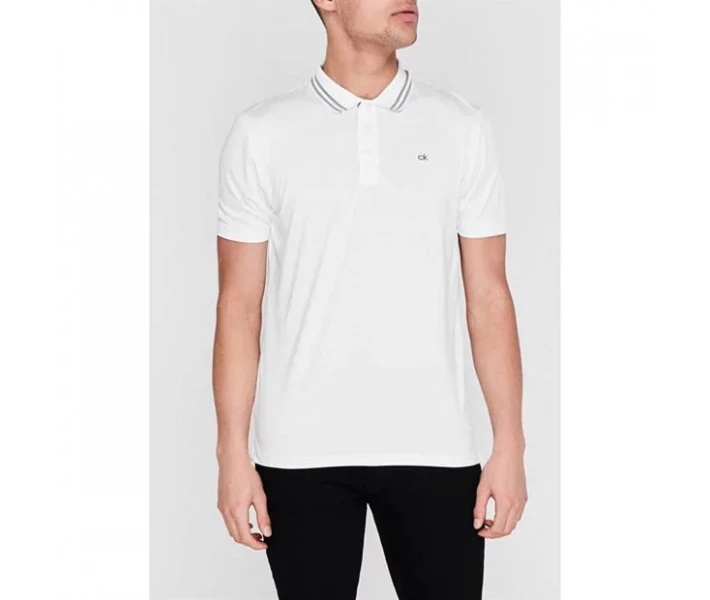 Фото - чоловіче поло Поло Calvin Klein Golf Madison Technical Golf White M