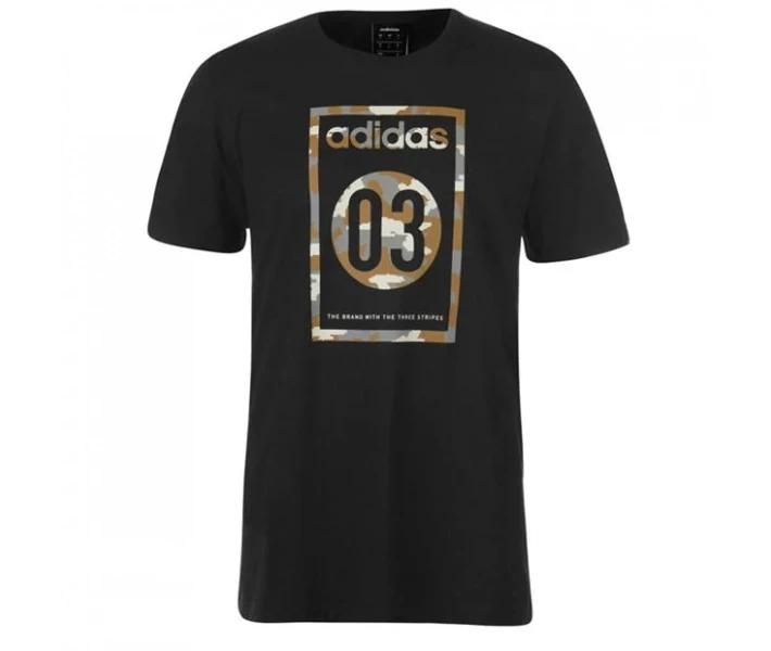 Фото - чоловічу футболку Футболка adidas 03 Camo Black/Grey S