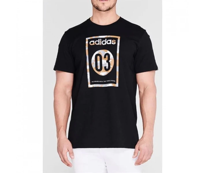 Фото - чоловічу футболку Футболка adidas 03 Camo Black/Grey XL
