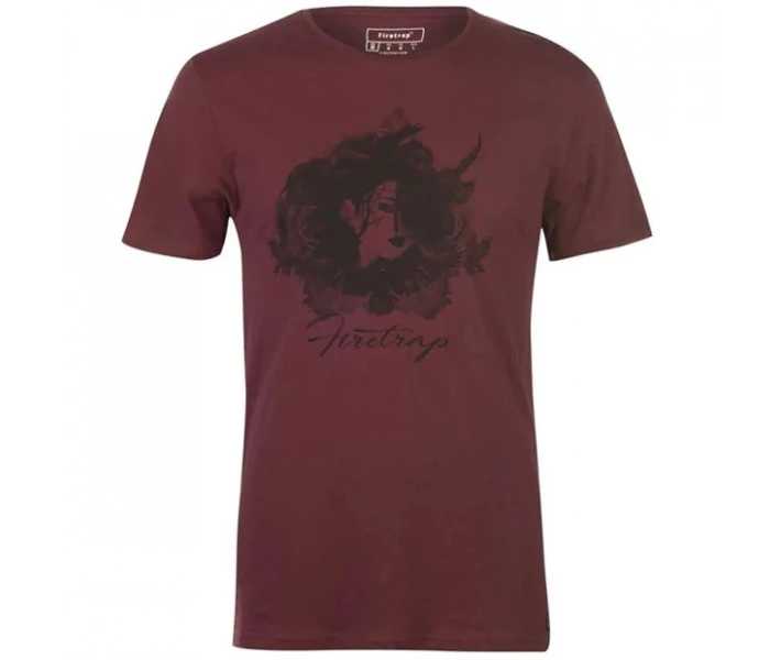 Фото - чоловічу футболку Футболка Firetrap Graphic Lady 2 - Burg L