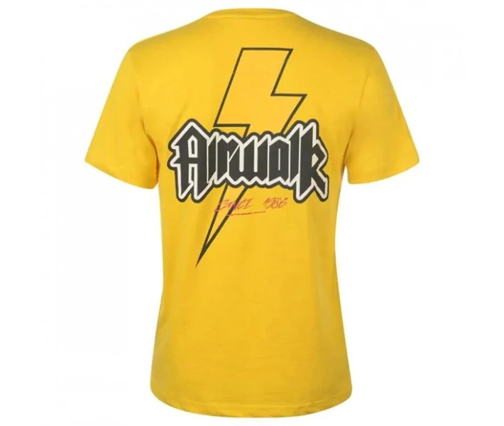 Фото - чоловічу футболку Футболка Airwalk Bolt Print Yellow L