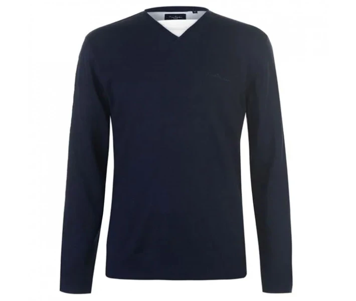 Фото - чоловічий джемпер Джемпер Pierre Cardin Mock Tee Neck Navy XL