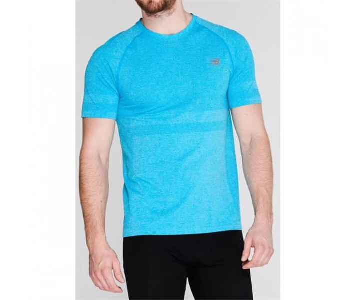 Фото - чоловічу футболку Футболка New Balance Sleeve Seamless Blue L