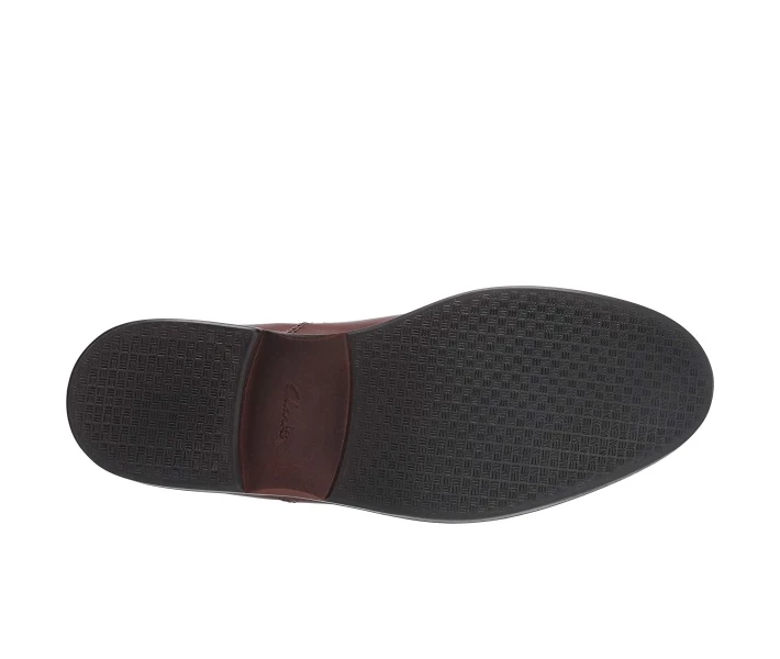 Фото - чоловічий черевик Черевики Clarks Paulson Up Mahogany Leather 41.5
