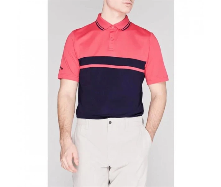 Фото - чоловіче поло Поло Callaway Golf Raspberry S