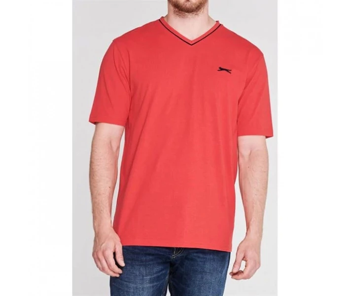 Фото - чоловічу футболку Футболка Slazenger V Neck Red XL