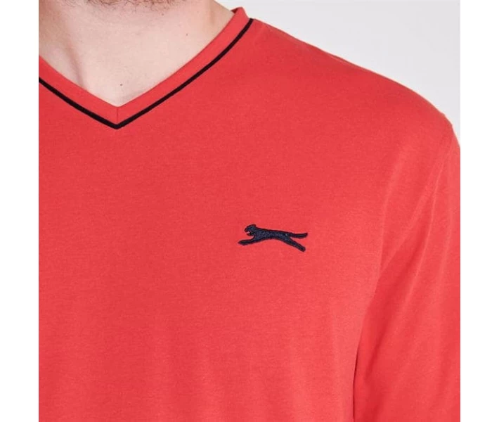 Фото - чоловічу футболку Футболка Slazenger V Neck Red XL