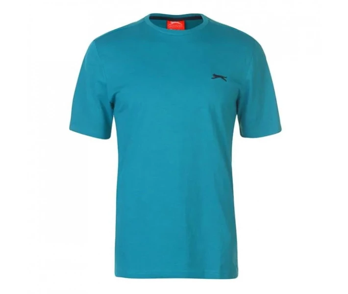 Фото - чоловічу футболку Футболка Slazenger Plain Teal Blue L