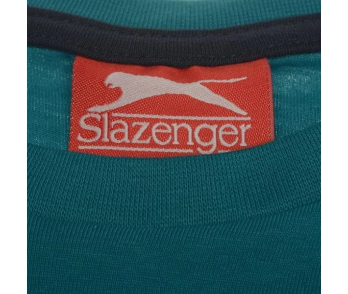 Фото - чоловічу футболку Футболка Slazenger Plain Teal Blue L