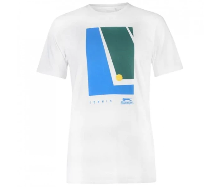 Фото - чоловічу футболку Футболка Slazenger Tennis Graphic White XL