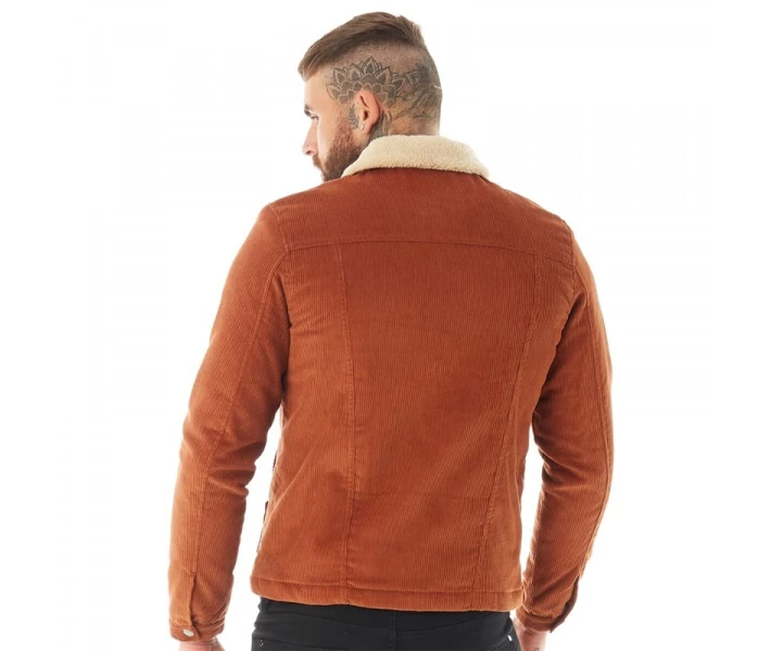 Фото - куртку мужскую Куртка Lyle And Scott Vintage Jumbo Cord Shearling Brown Spice Dark Tan S