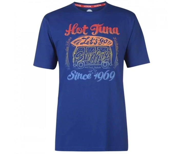 Фото - чоловічу футболку Футболка Hot Tuna Crew Ryl Blue Camper M