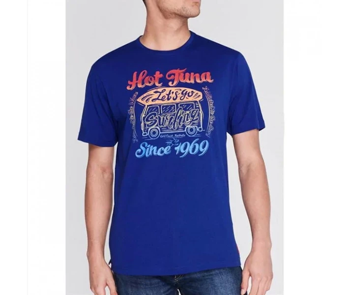 Фото - чоловічу футболку Футболка Hot Tuna Crew Ryl Blue Camper M