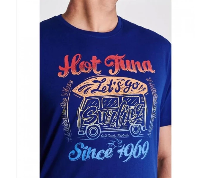 Фото - чоловічу футболку Футболка Hot Tuna Crew Ryl Blue Camper M