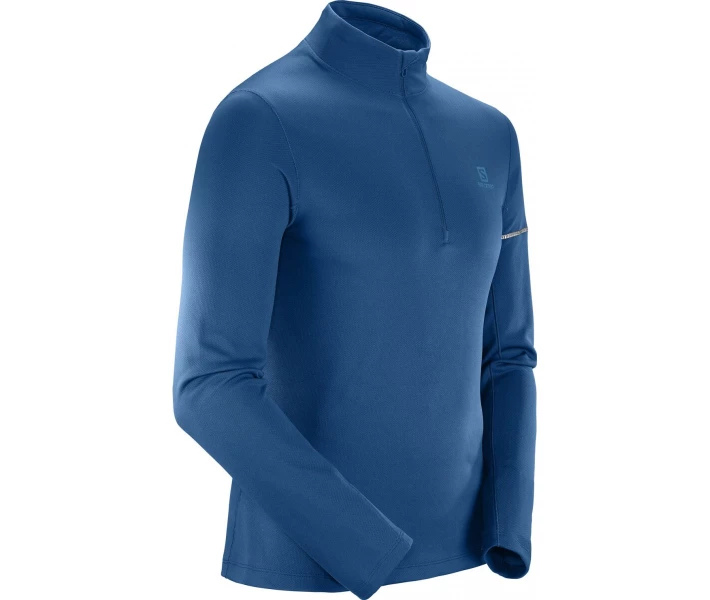 Фото - чоловічу толстовку Футболка Salomon AGILE HZ MID L