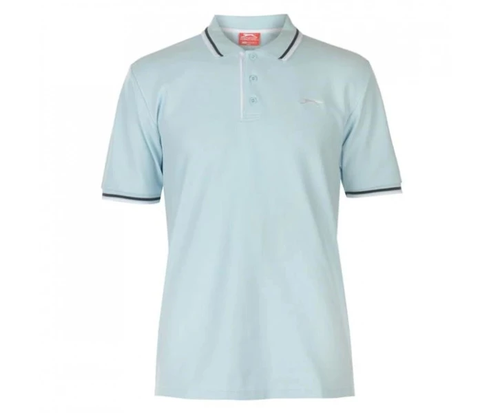 Фото - чоловіче поло Поло Slazenger Tipped Light Blue S