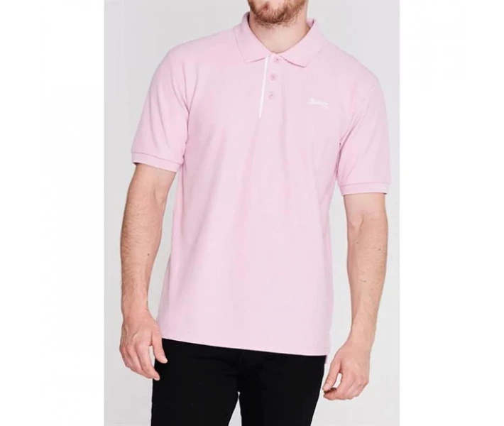 Фото - чоловіче поло Поло Slazenger Plain Light Pink M
