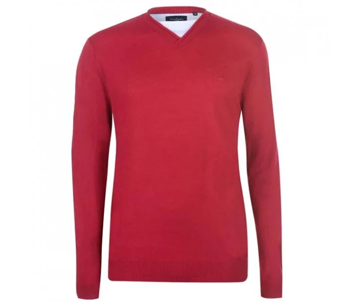 Фото - чоловічий джемпер Джемпер Pierre Cardin Mock Tee Neck Berry S