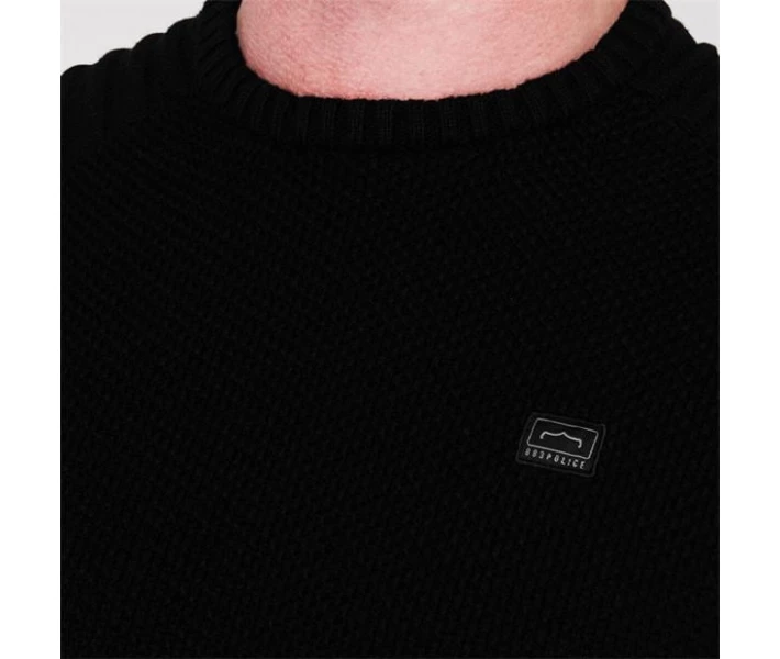 Фото - чоловічий джемпер Джемпер 883 Police Lay Knitted Cable Black S