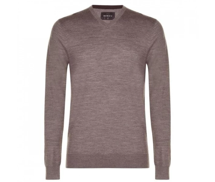 Фото - чоловічий джемпер Джемпер Howick Merino V Neck Oatmeal XXL