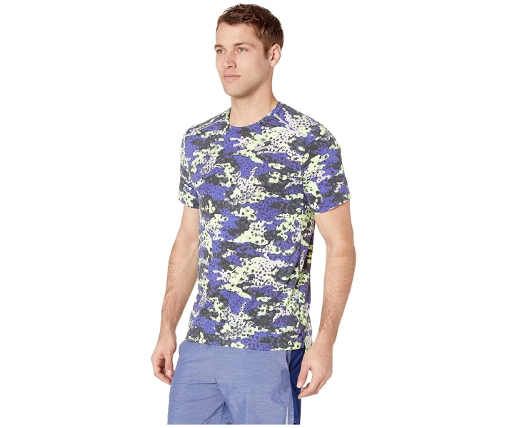 Фото - чоловічу футболку Футболка Nike Breath Rise 365 Top Short Sleeve NV RB Gray XL
