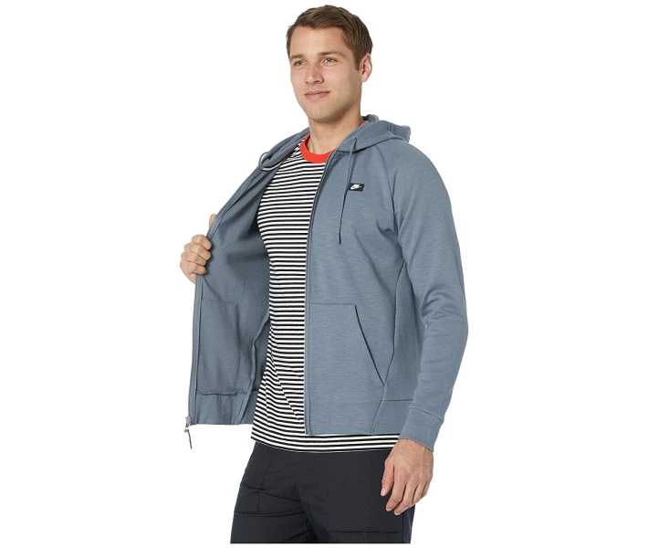Фото - чоловічу толстовку Футболка Nike NSW Optic Hoodie Full Zip Blue L