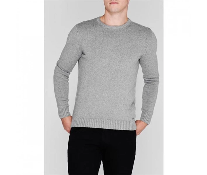Фото - чоловічий джемпер Джемпер Firetrap Galaxade Knit Grey Marl XL
