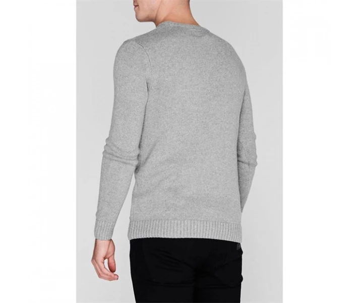 Фото - чоловічий джемпер Джемпер Firetrap Galaxade Knit Grey Marl XL