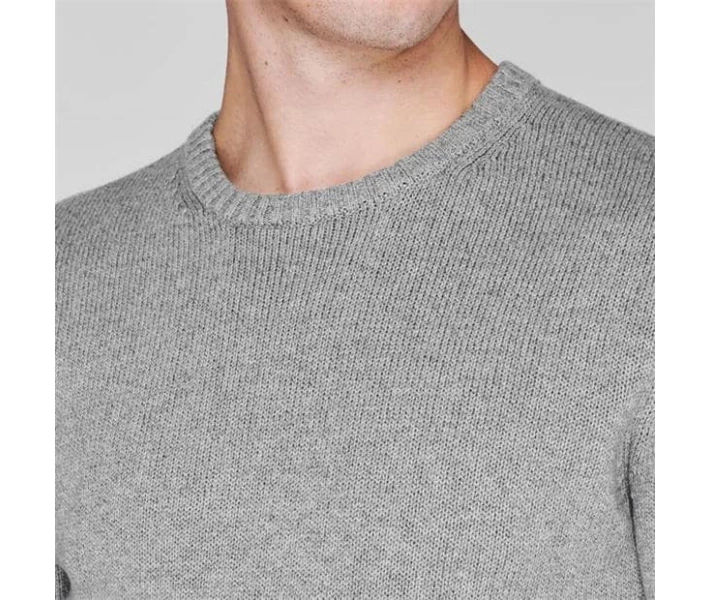 Фото - чоловічий джемпер Джемпер Firetrap Galaxade Knit Grey Marl XL