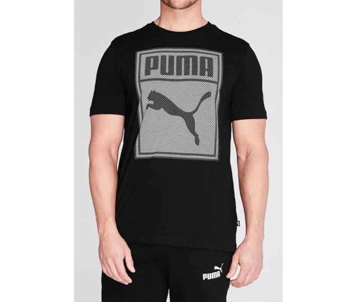 Фото - чоловічу футболку Футболка Puma Box QT Black/Grey XL