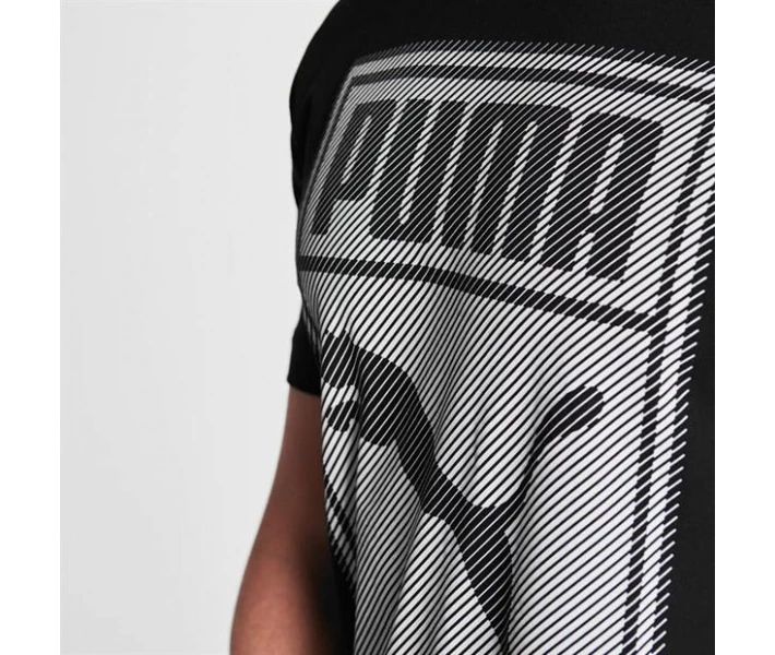 Фото - чоловічу футболку Футболка Puma Box QT Black/Grey XL