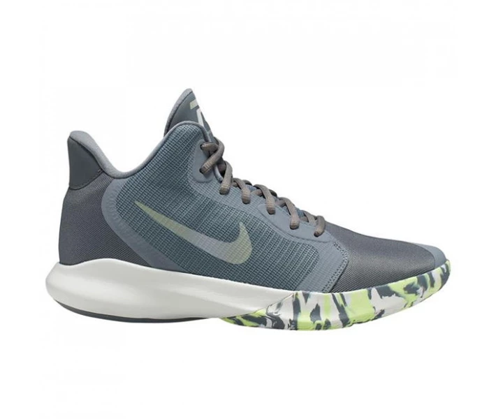 Фото - чоловічий кросівок Кросівки Nike Precision 3 Grey/Platin/Grn 42.5