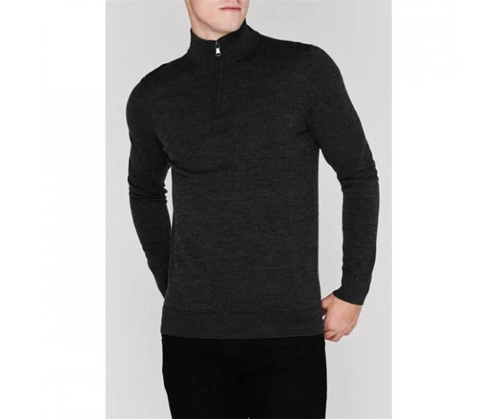 Фото - чоловічий джемпер Джемпер Howick Merino Funnel Neck Charcoal L