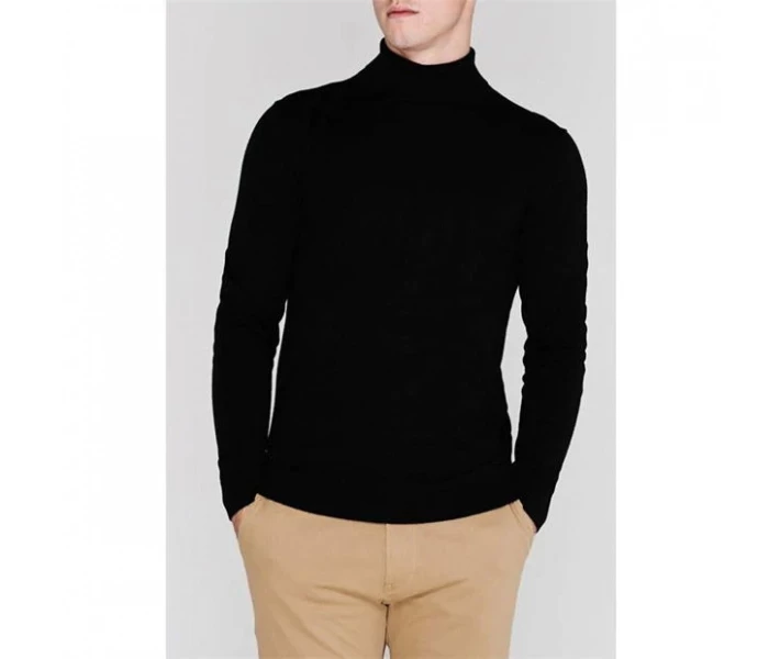 Фото - чоловічий джемпер Джемпер Howick Merino Roll Neck Black XXL