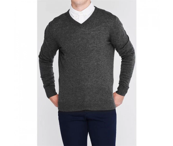 Фото - чоловічий джемпер Джемпер Howick Arlington V Neck Granite S