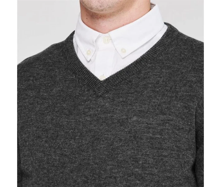 Фото - чоловічий джемпер Джемпер Howick Arlington V Neck Granite S