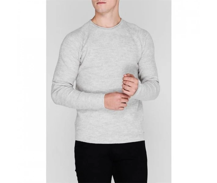 Фото - чоловічий джемпер Джемпер Firetrap Rollneck Grey Marl L