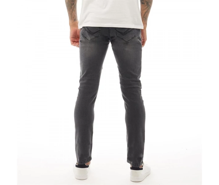 Фото - чоловічі джинси Джинси Fluid Skinny Fit Biker Denim Washed Black Washed Black 34W 32L