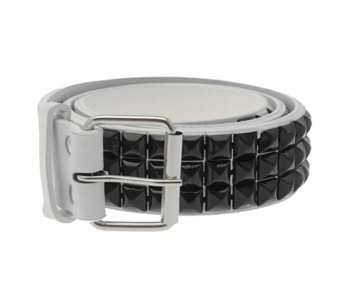 Фото - ремінь та пояс Ремінь Pulp 3 Row Stud Belt Mens White / Black L
